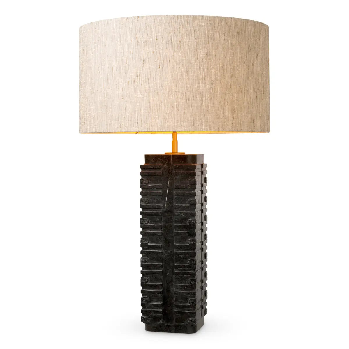 Table Lamp Cong dark grey marble incl shade
