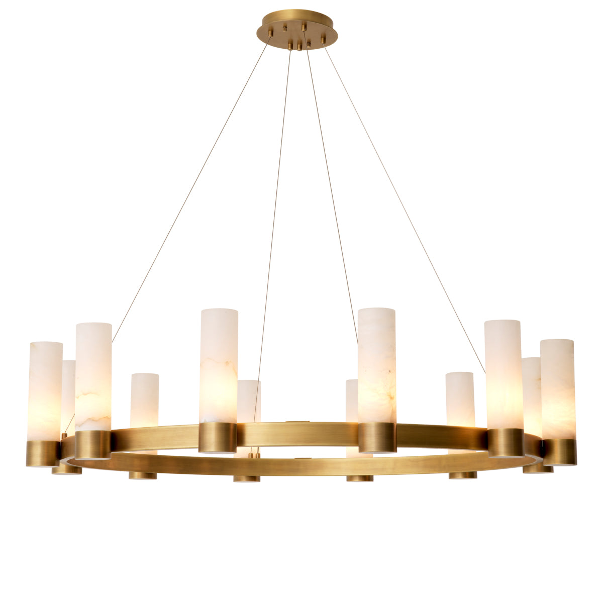 Chandelier Castro antique brass finish