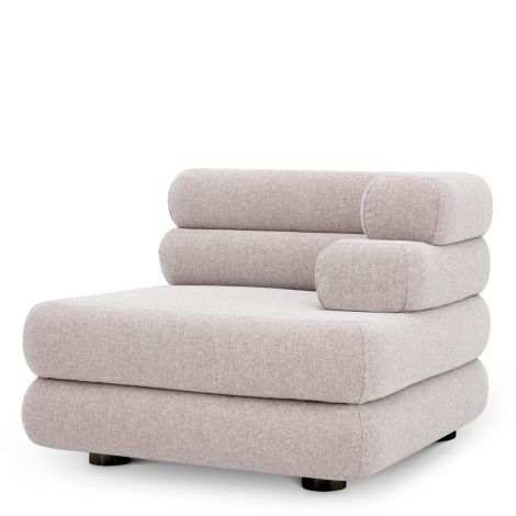 Outdoor Modular Sofa Malaga mauritius light grey - Right