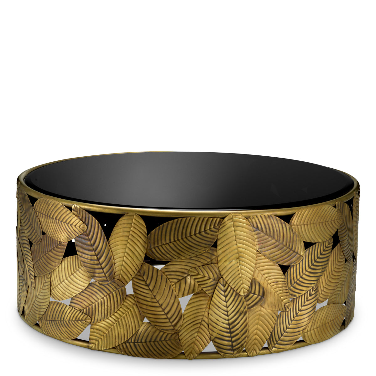 Coffee Table Botanico vintage brass finish