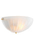 Wall Lamp Maranello antique brass finish frosted glass