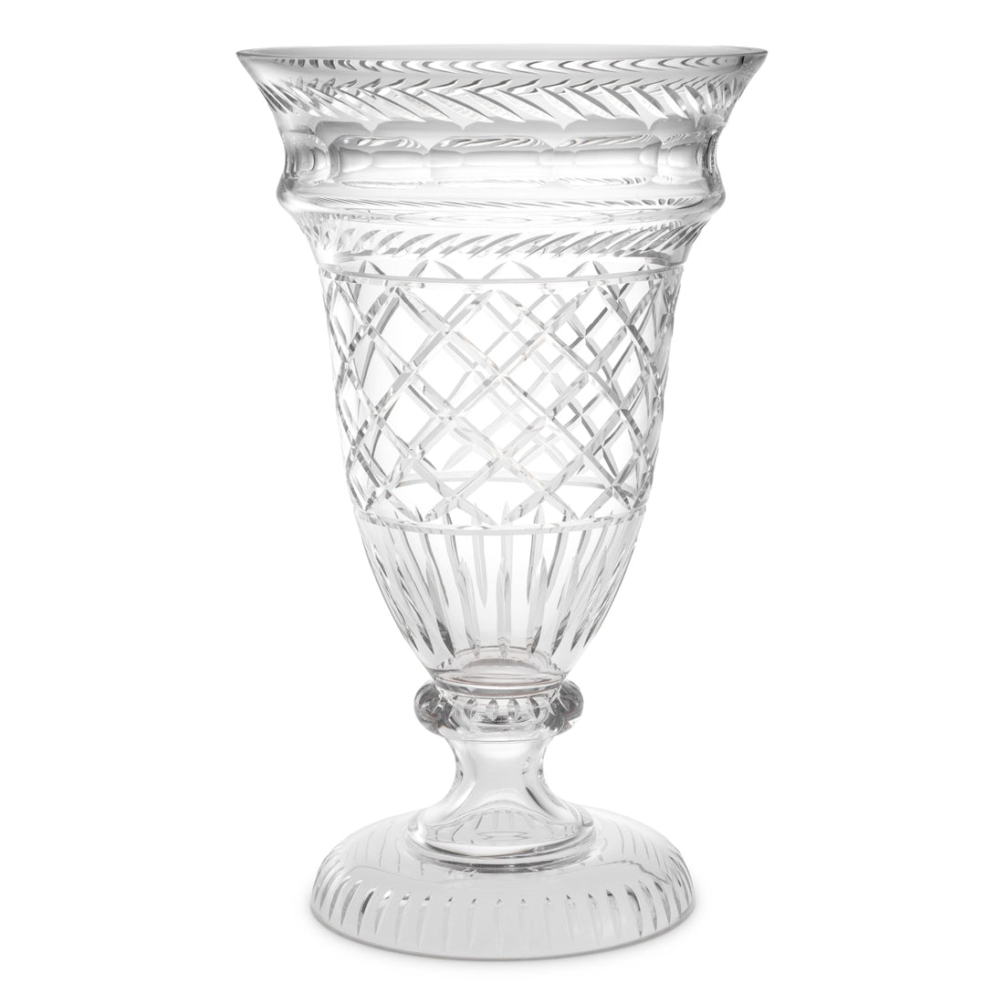 Vase Gravon clear glass