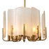 Chandelier Serrano vintage brass finish handmade glass