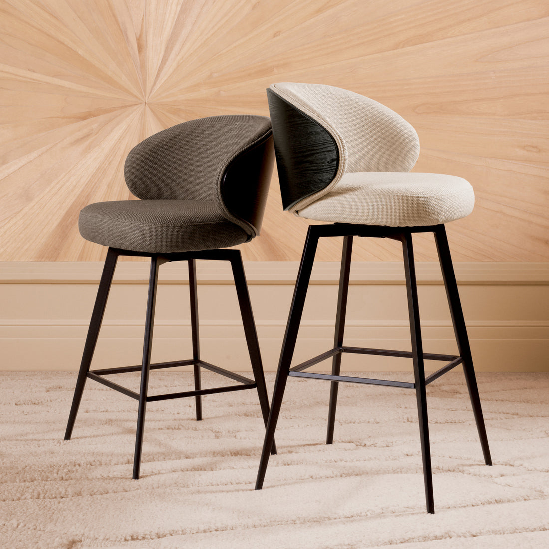 Bar Stool Camerota scalea grey