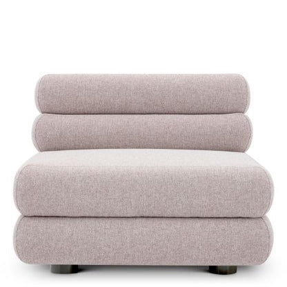 Outdoor Modular Sofa Malaga mauritius light grey - Middle