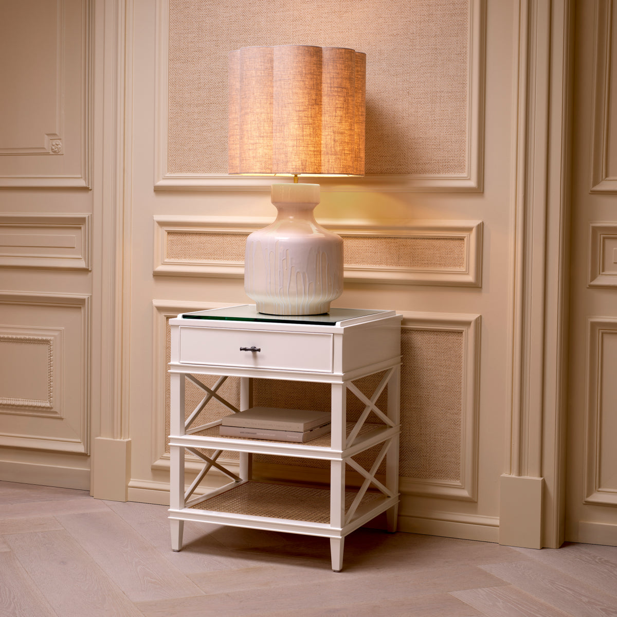 Side Table Bahamas piano white finish