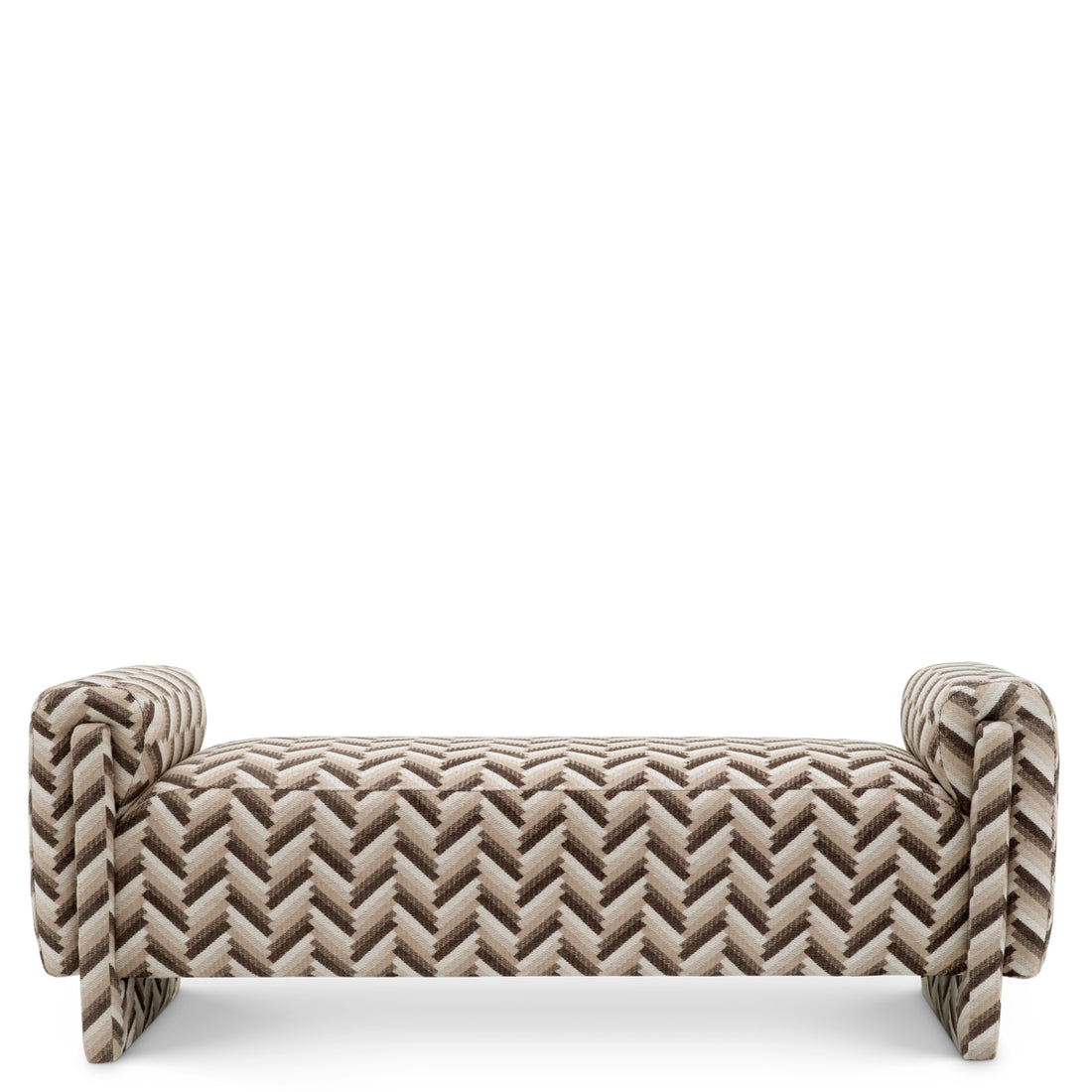 Bench Del Vale chevron brown