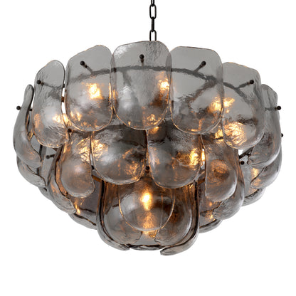 Chandelier Gustave smoke glass