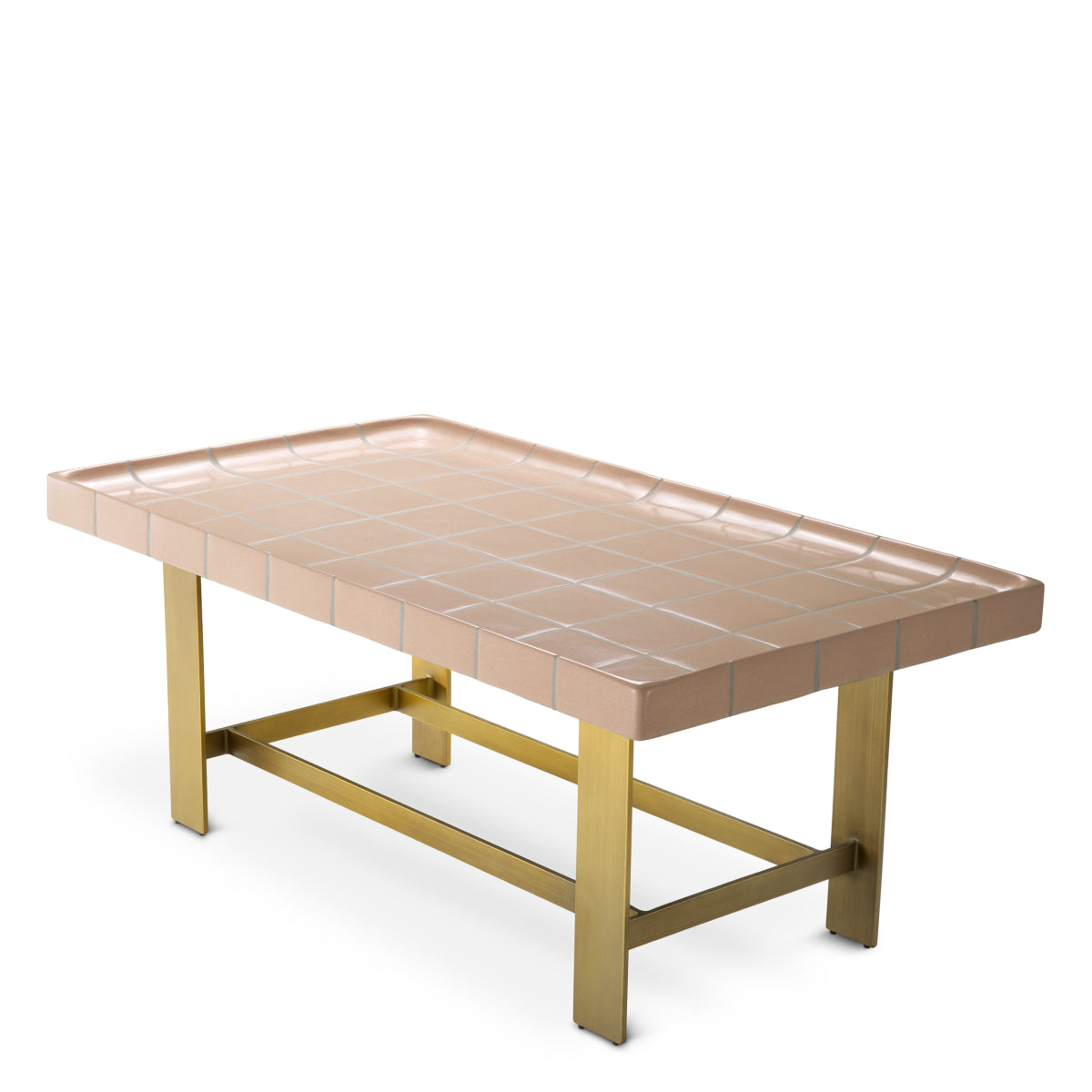 Cofee Table Adrian antique brass finish