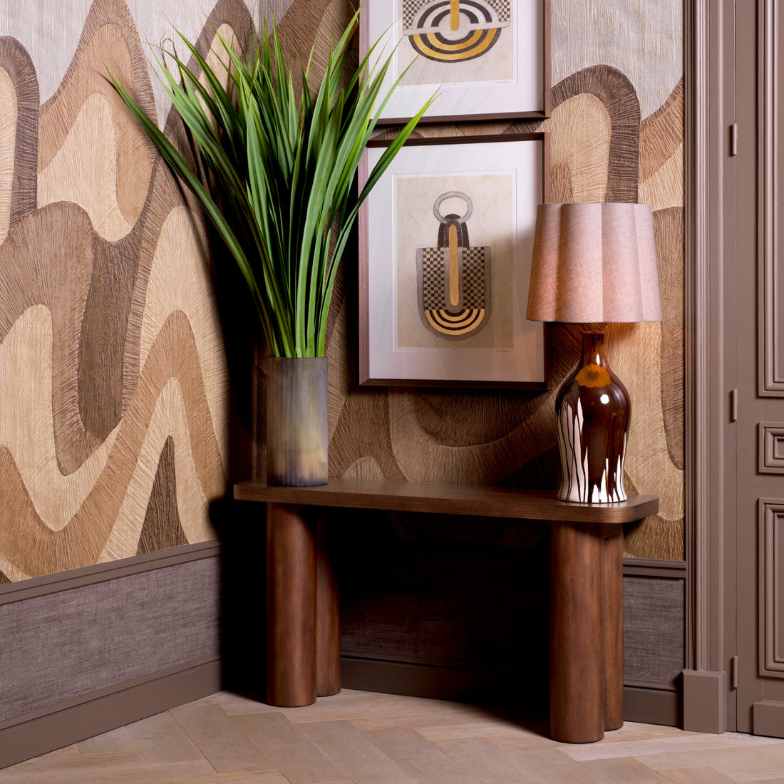 Console Table Lindbrook okoume veneer