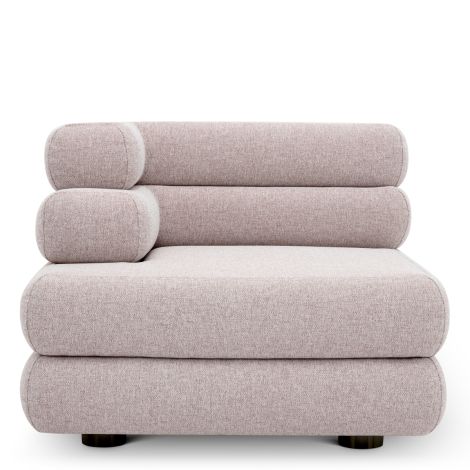 Outdoor Modular Sofa Malaga mauritius light grey - Left