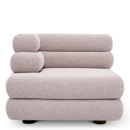 Outdoor Modular Sofa Malaga mauritius light grey - Left