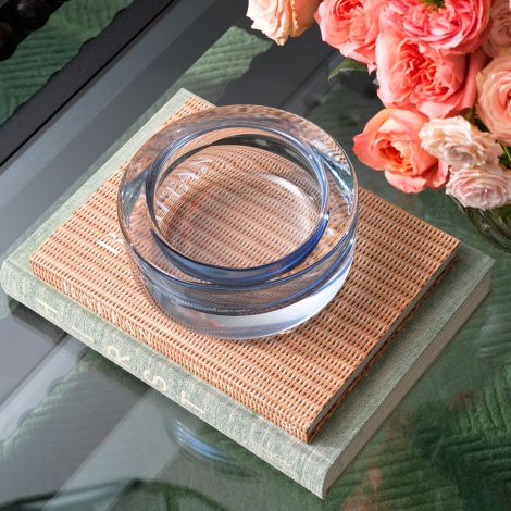 Bowl Marcellus light blue glass