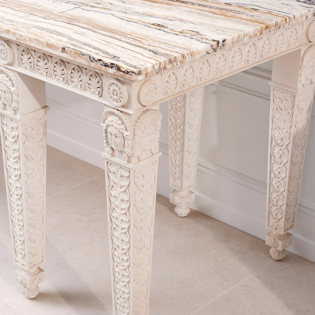 Console Table Croome Court antique white finish