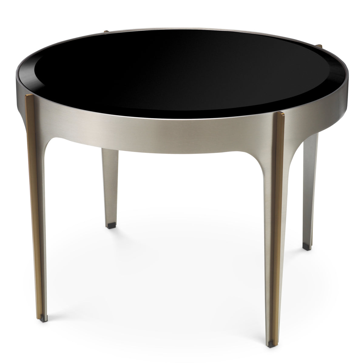 Side Table Artemisa brushed steel finish