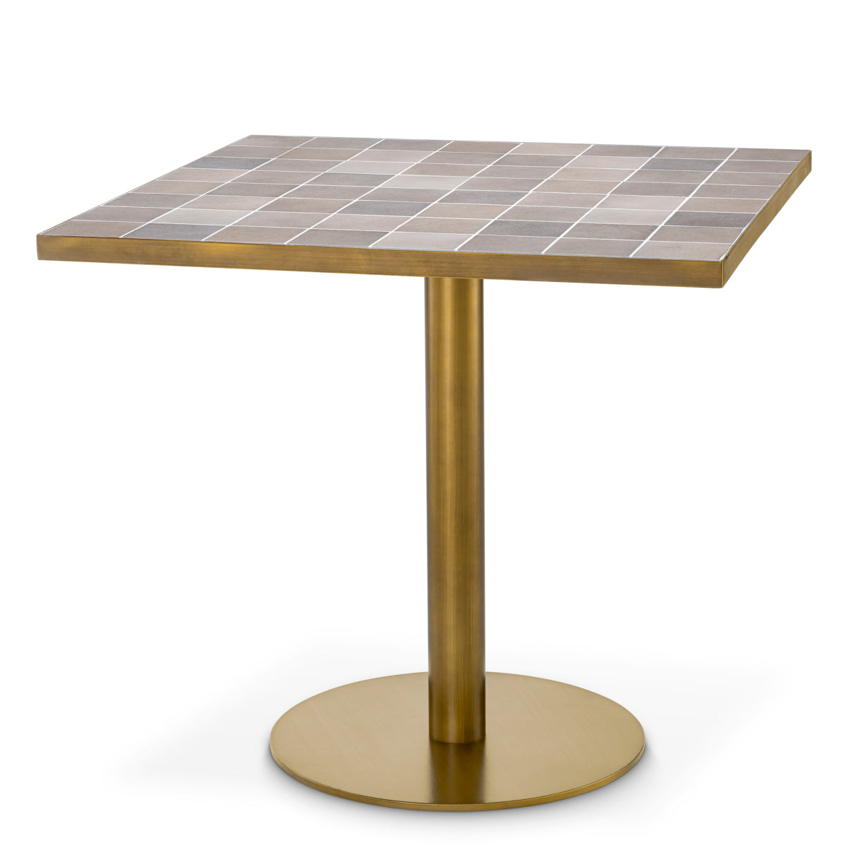 Dining Table Colton antique brass finish