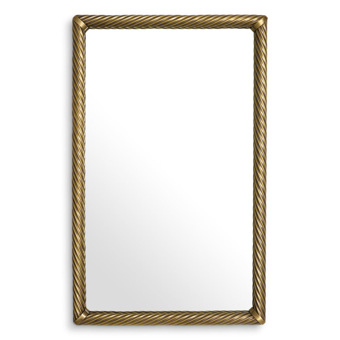 Mirror Salvi rectangular vintage brass finish