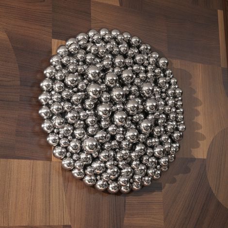 Wall Object Silvershore polished steel
