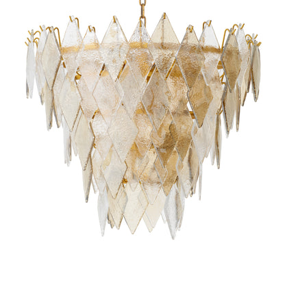 Chandelier Rhombus S antique brass finish