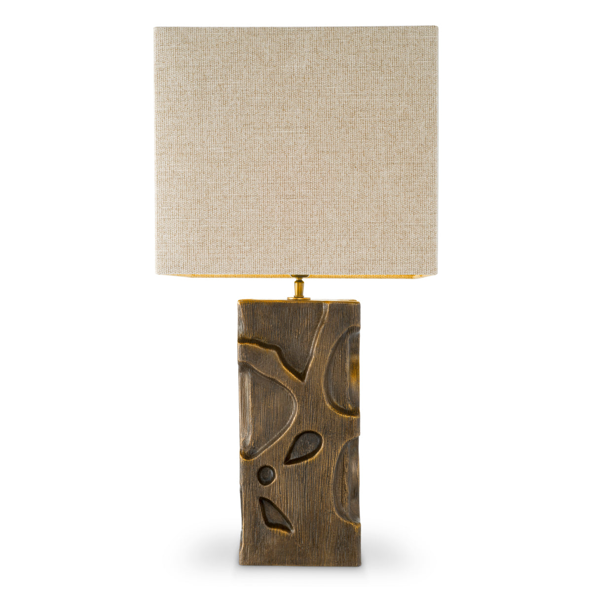 Table Lamp Enzo vintage brass finish incl shade