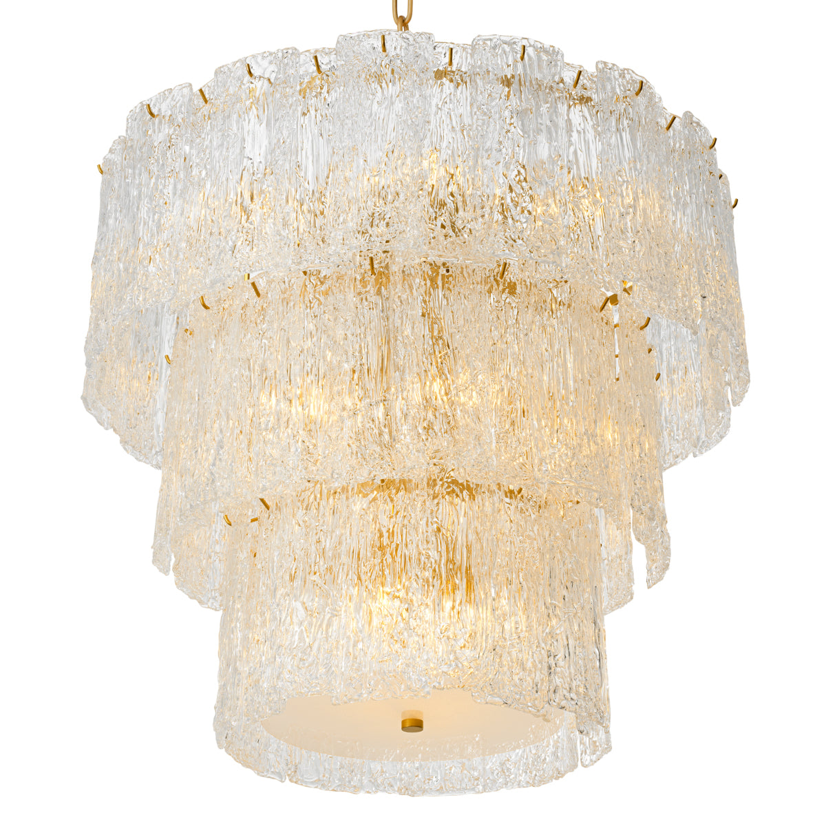 Chandelier Almeria antique brass finish