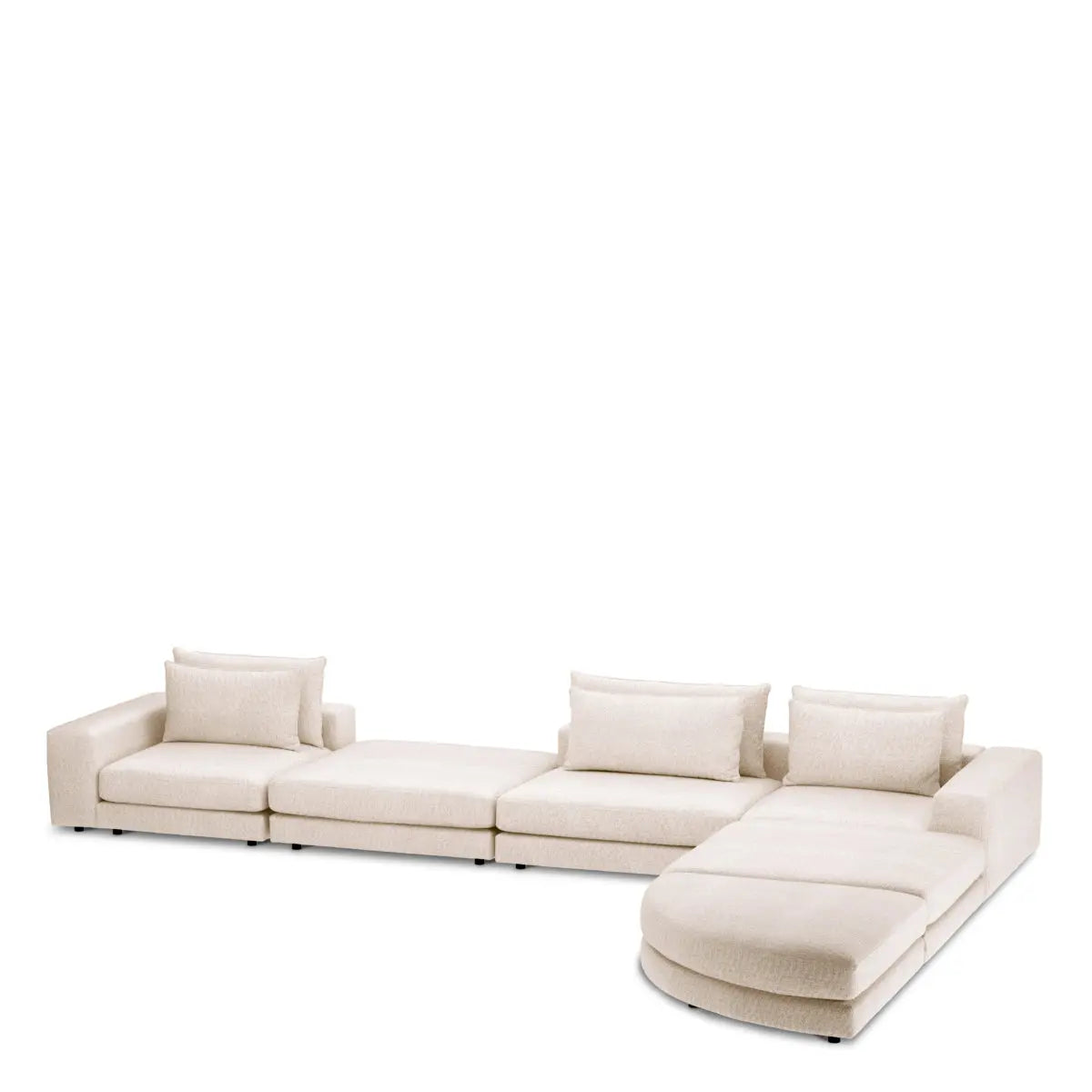 Modular Sofa Lounge Club - Ottoman half round