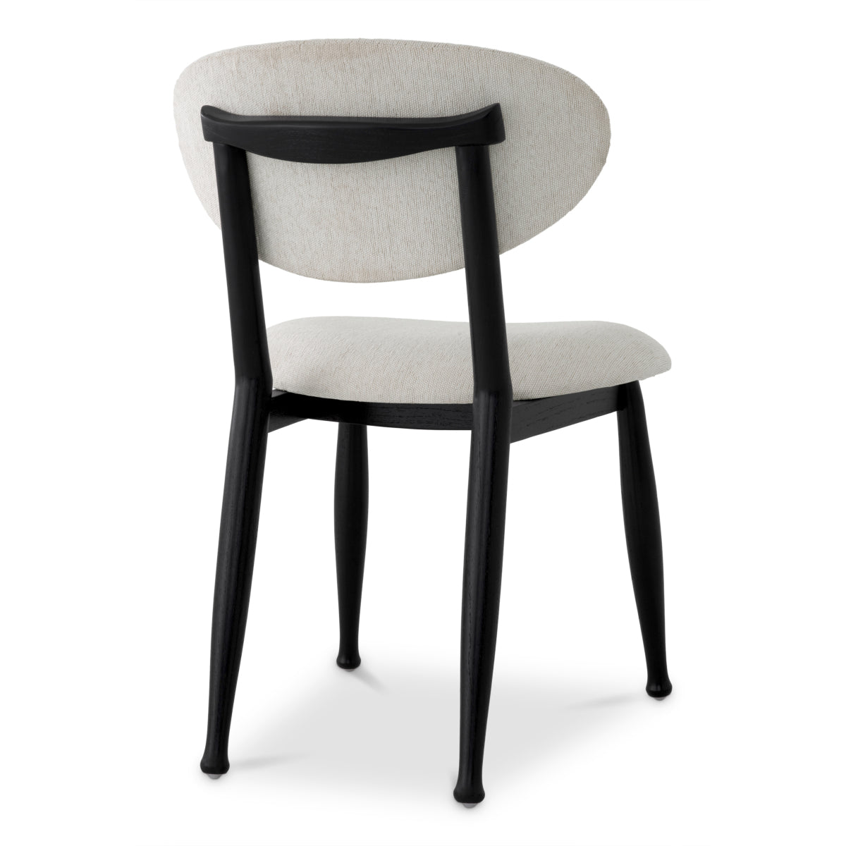 Dining Chair Allston classic black finish sentier cream