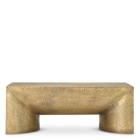 Coffee Table Drayton hammered vintage brass finish