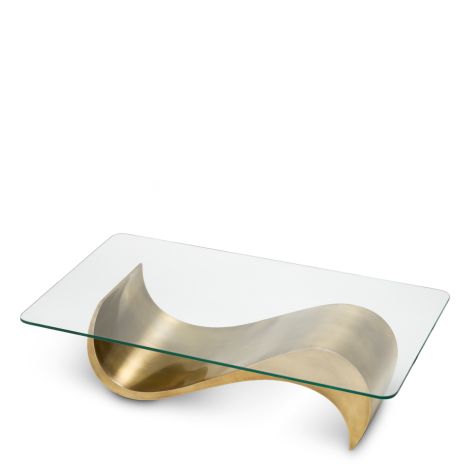 Coffee Table Chambertin vintage brass finish
