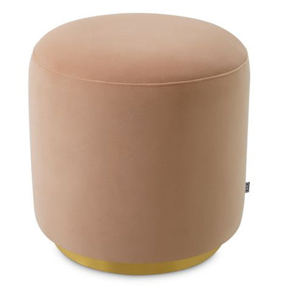 Dining Stool Greer savona camel brushed brass finish