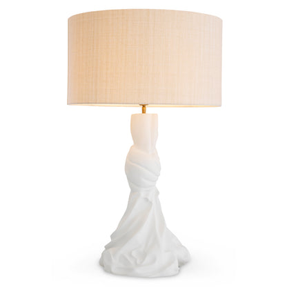 Table Lamp Banyan white finish incl shade