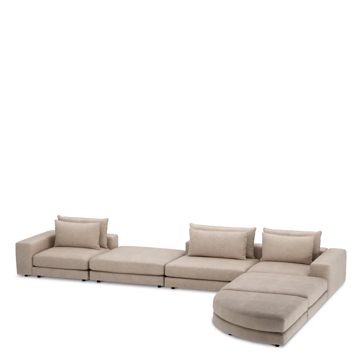 Modular Sofa Lounge Club - Ottoman half round
