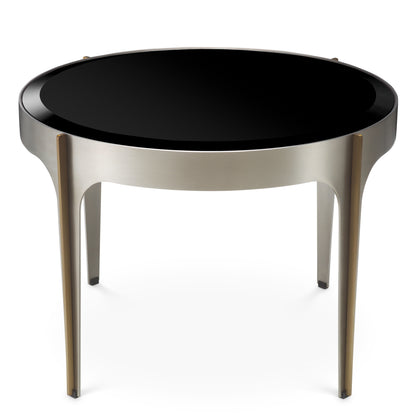 Side Table Artemisa brushed steel finish