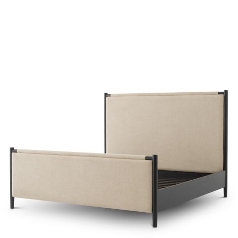 Bed Frame Bellingham black finish renato ecru