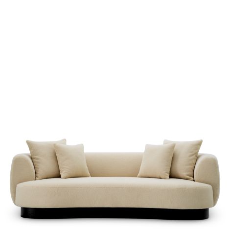 Sofa Elliston withmore cream classic black base