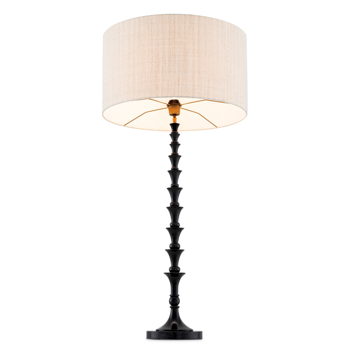 Table Lamp Arabella piano black finish incl shade