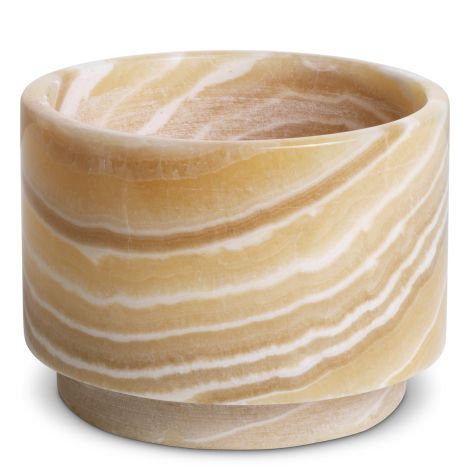 Tealight holder Leonidas yellow onyx set of 3