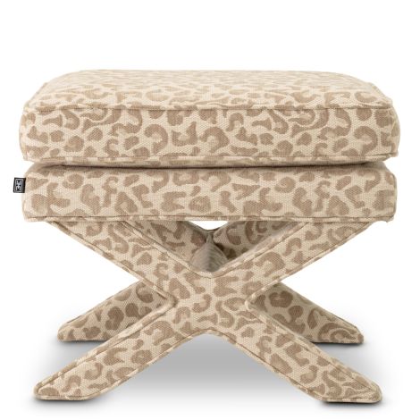 Stool Cordoba harley leopard beige
