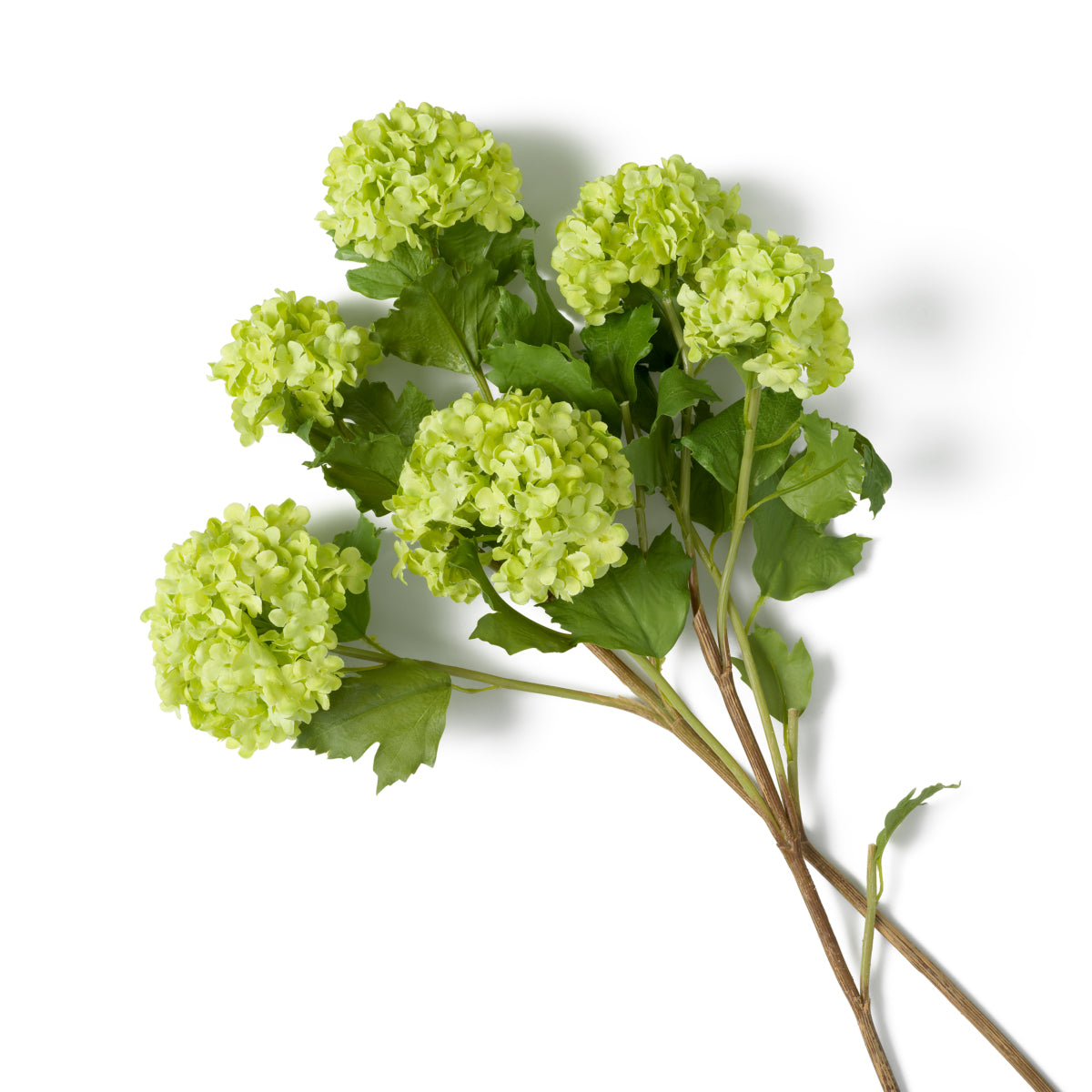 Bouquet Of Hydrangeas snowball green real touch 36 pcs