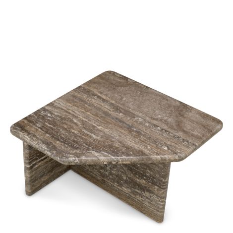 Coffee Table Ciro L silver travertine