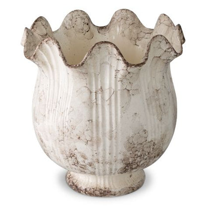 Vase Tulipa grey ceramic