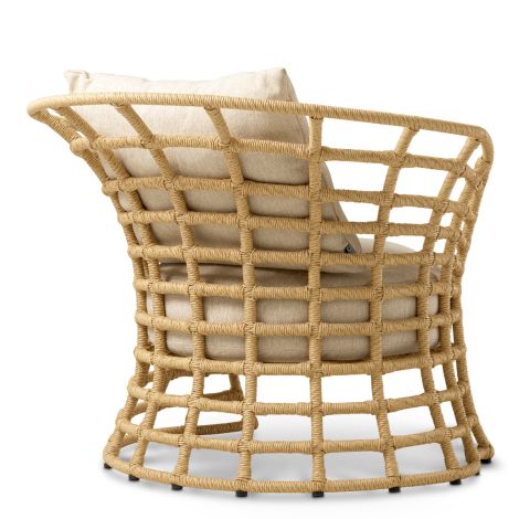 Outdoor Chair Paxton faux rattan carron sand