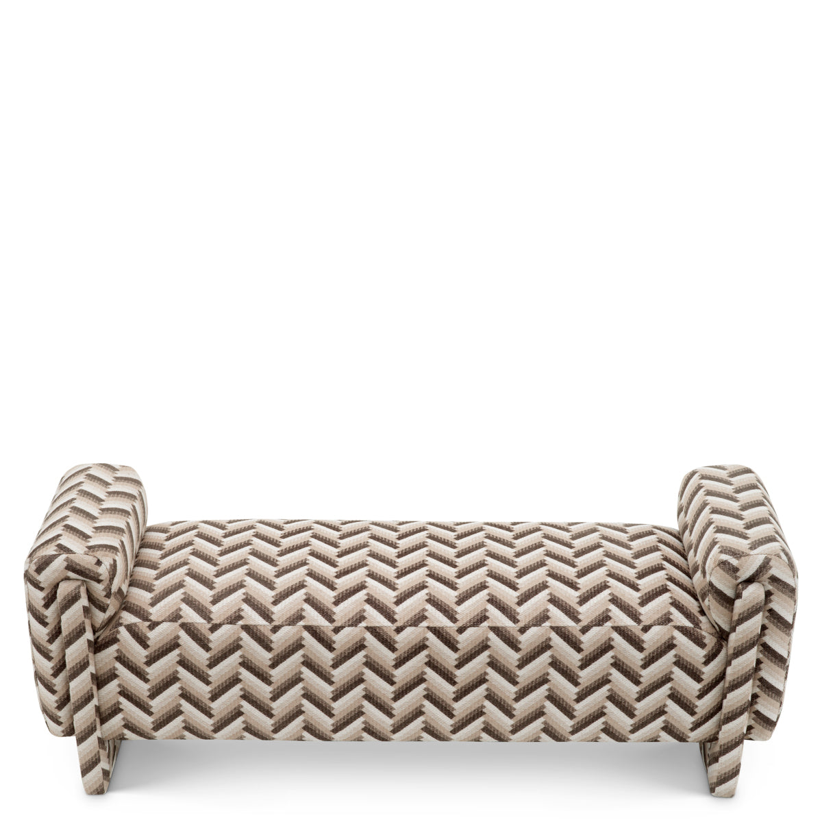 Bench Del Vale chevron brown