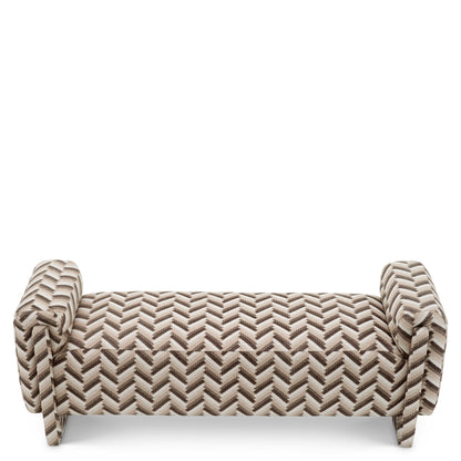 Bench Del Vale chevron brown