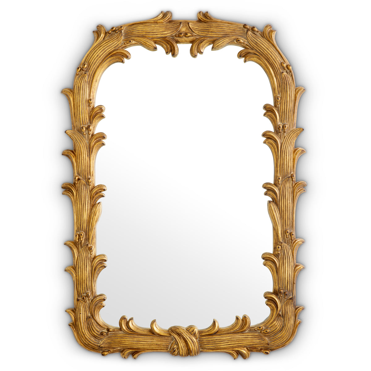 Mirror Gavin antique gold finish