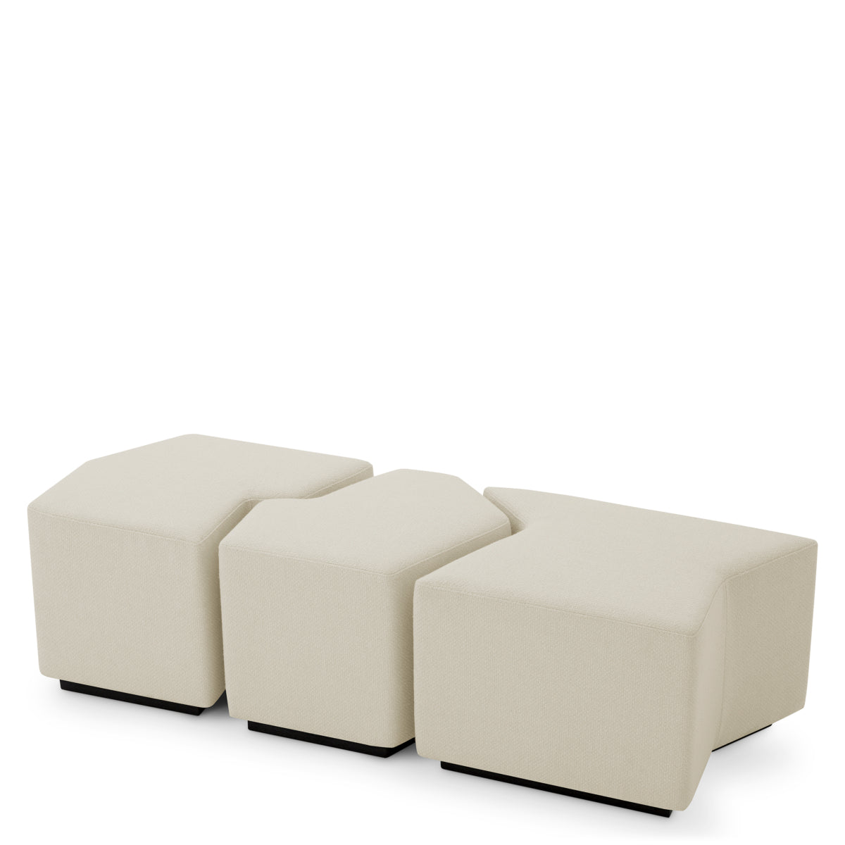 Stool Filbert rêve cream set of 3