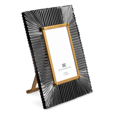 Picture Frame Camille antique brass finish smoke glass