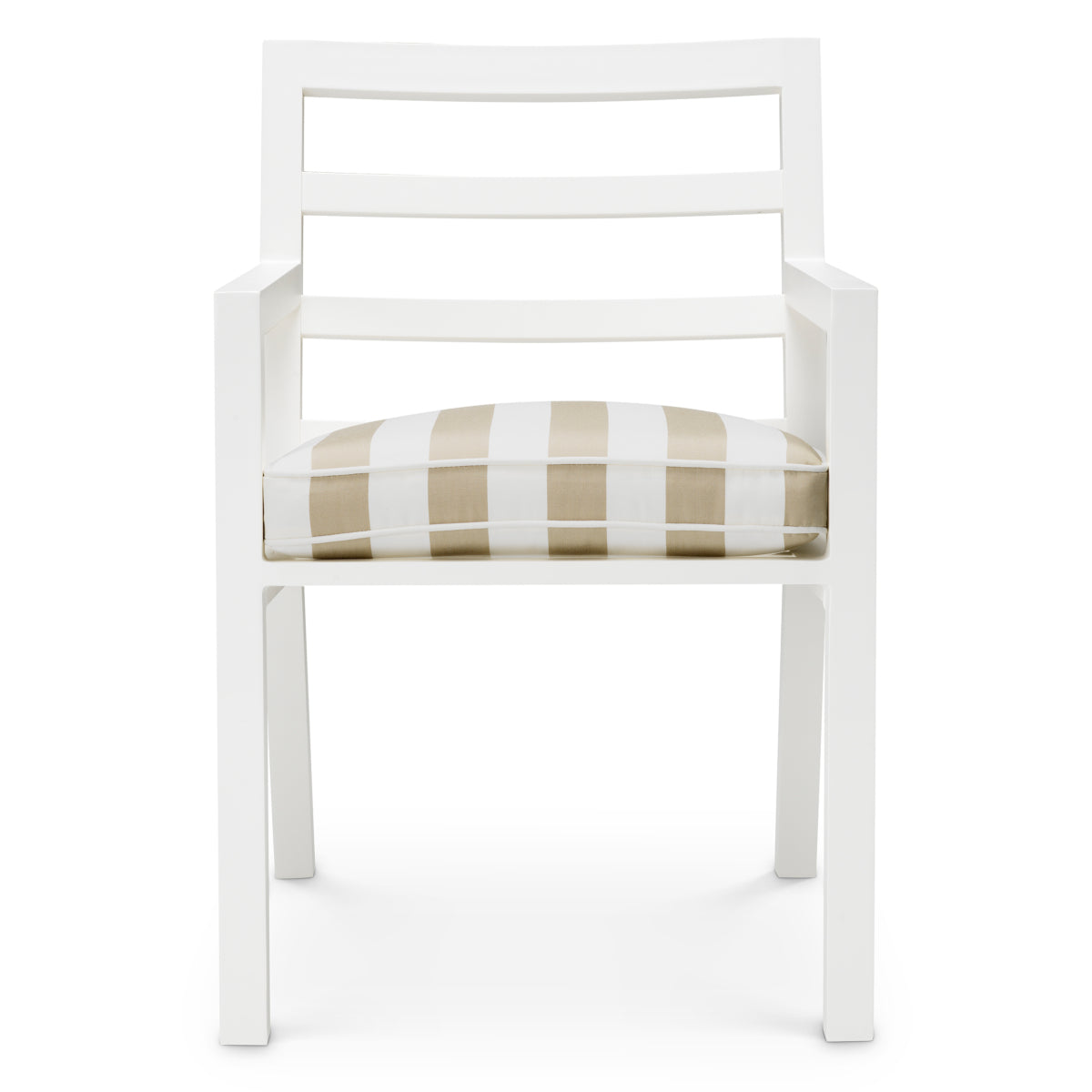 Outdoor Dining Chair Delta matte white florent beige