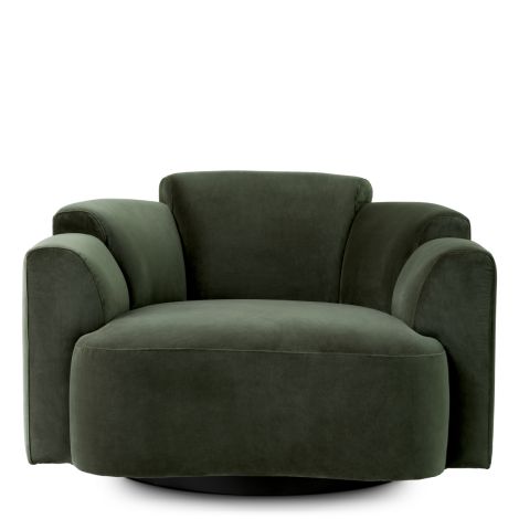 Swivel Chair Marbella torrin green velvet