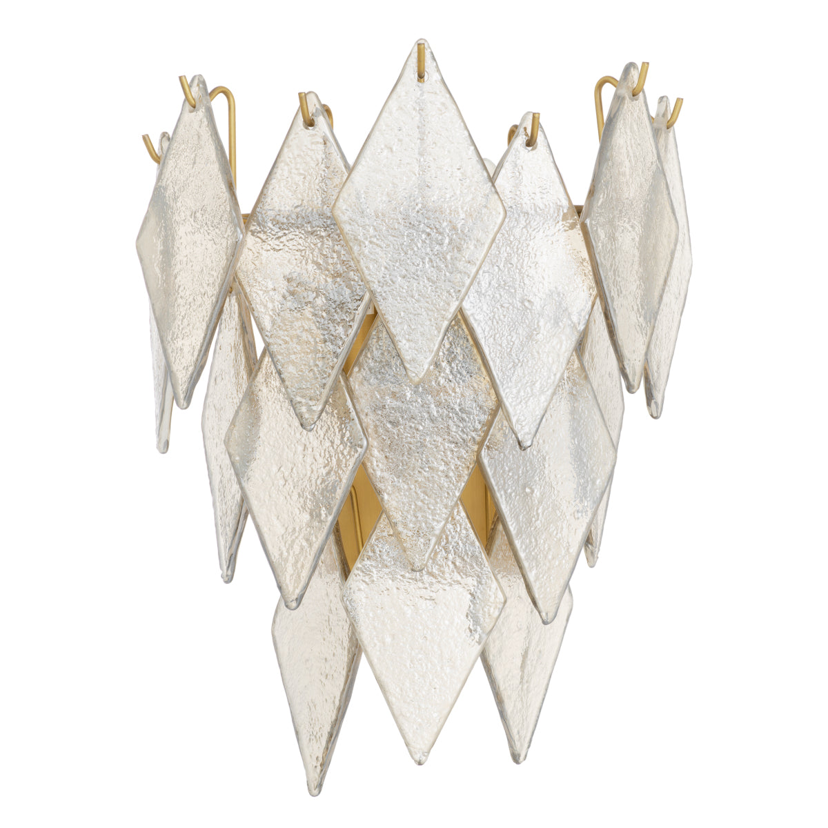 Wall Lamp Rhombus antique brass finish